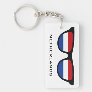 Porte-clefs Pays-Bas Shades porte - clé de texte et de couleur