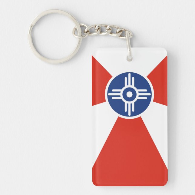 Porte-clefs Pays de l'Amérique d'état du Kansas de drapeau de (Devant)