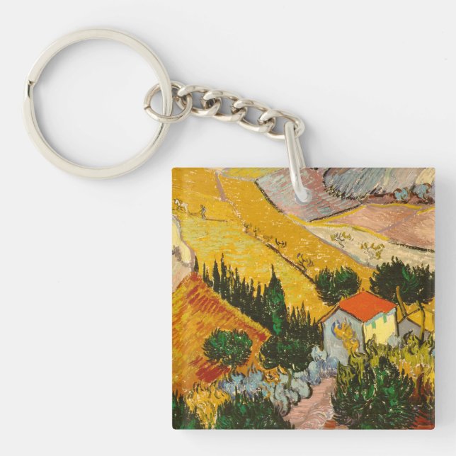 Porte-clefs Paysage avec Maison et PloughmaVincent van Gogh (Devant)