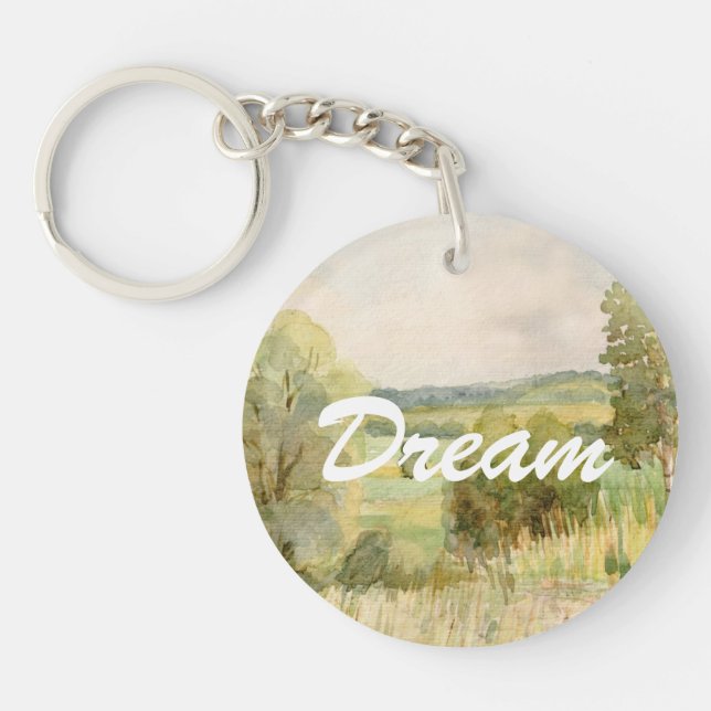 Porte-clefs Paysage d'aquarelle (Devant)