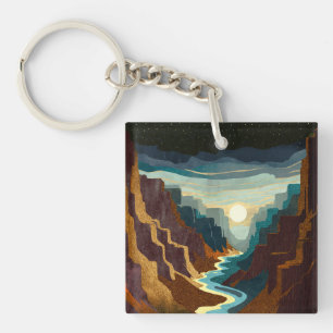 Porte-clefs Paysage du Canyon Sunset