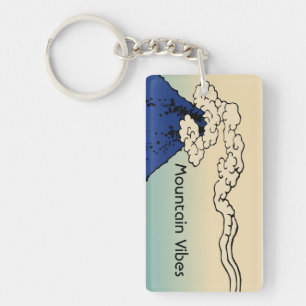 Porte-clefs Paysage du Mt. Fuji avec Nuages