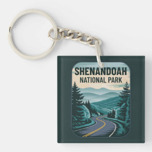 Porte-clefs Paysage du parc national de Shenandoah