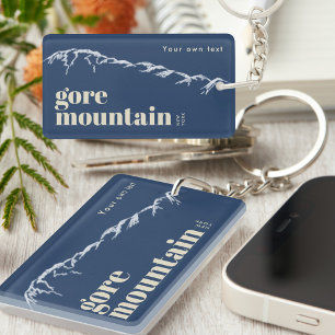 Porte-clefs Paysage griffonné de Gore Mountain New York
