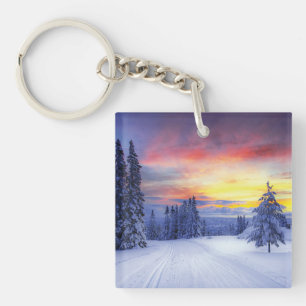 Porte-clefs Paysage hivernal