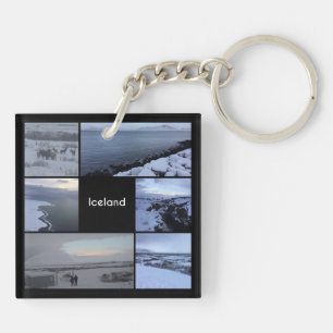Porte-clefs Paysage hivernal islandais