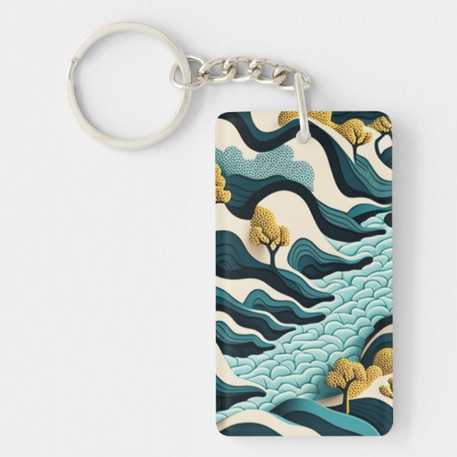 Porte-clefs Paysage moderne (Devant)