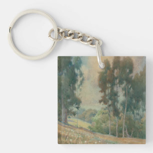Porte-clefs Paysage printanier (1911) Scène aquarelle sereine