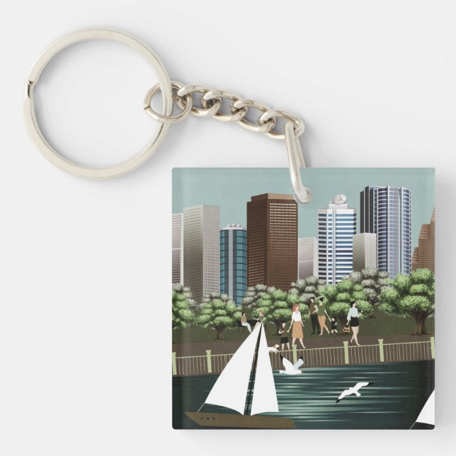 Porte-clefs Paysage urbain (Devant)