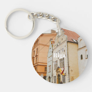 Porte-clefs Paysage urbain de Riga Aimant photo flexible