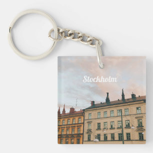 Porte-clefs Paysage urbain de Södermalm à Stockholm