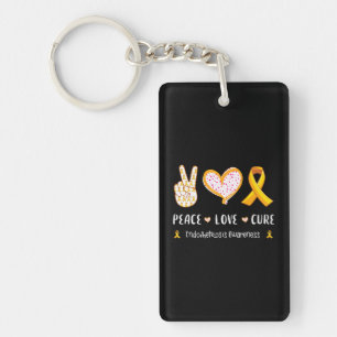 Porte-clefs Peace Love cure Endometriose sensibilisation pour 