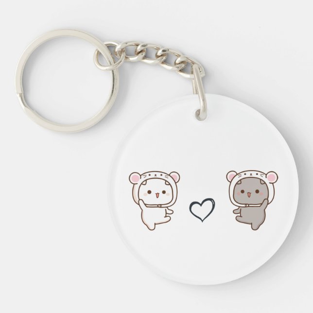 Porte-clefs Peach Goma Costume Love by Couples emotion (Devant)