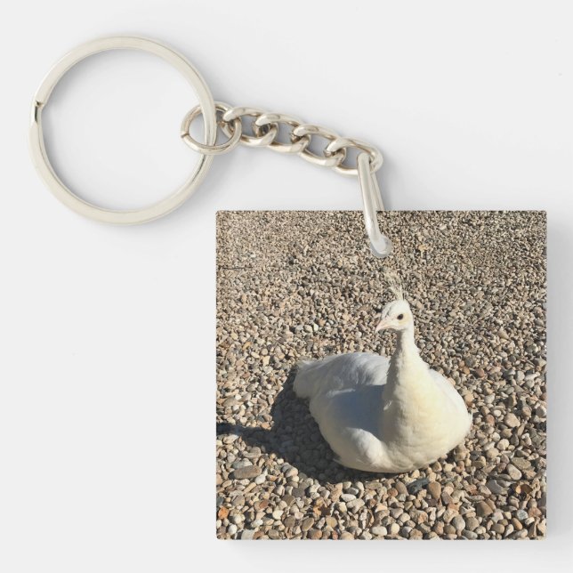 Porte-clefs Peacock Blanc, Idaho (Devant)