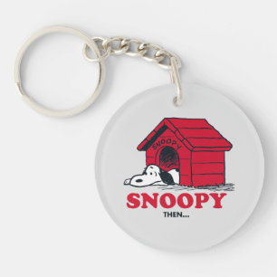 Porte-clefs PEANUTS Snoopy hier & aujourd'hui