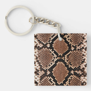 Porte-clefs Peau de Crotale Diamanté Occidental