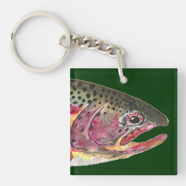 Porte-clefs Pêche à la truite (Devant)