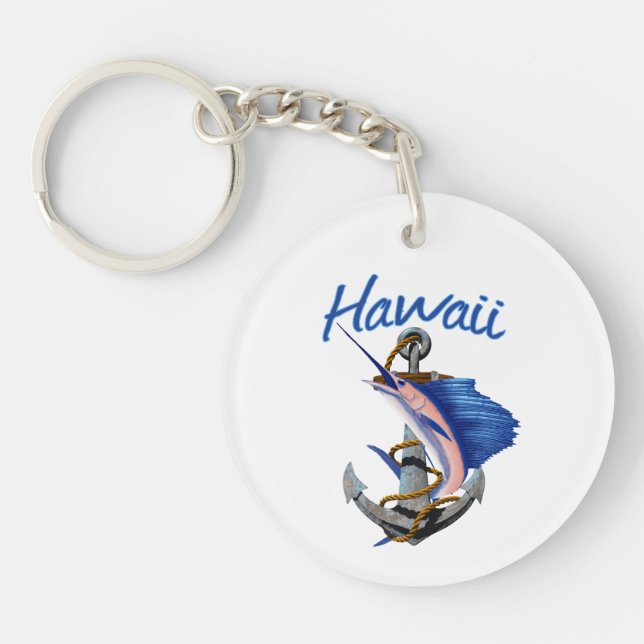 Porte-clefs Pêche en haute mer d'Hawaii (Devant)