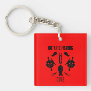 Porte-clefs Pêche Saumon canadienne