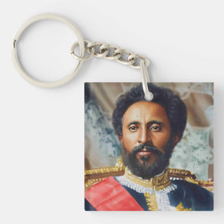 Porte-clefs Peinture à l'huile du roi Haile Selassie