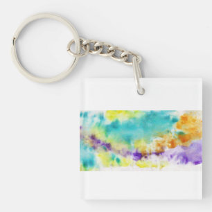 Porte-clefs Peinture à motif Abstrait sur la conception du tis