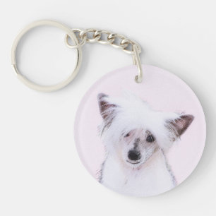 Porte-clefs Peinture chinoise en poudre - Art Chien