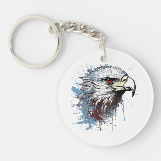 Porte-clefs Peinture d'aigle (Devant)