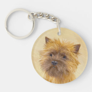 Porte-clefs Peinture de Cairn Terrier - Cute Original Dog Art