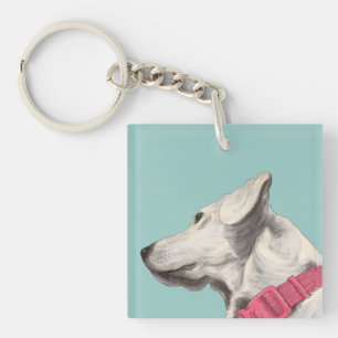 Porte-clefs Peinture de chien