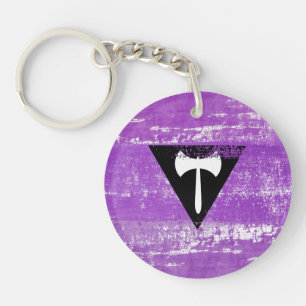 Porte-clefs Peinture de fierté lesbienne (Labrys)
