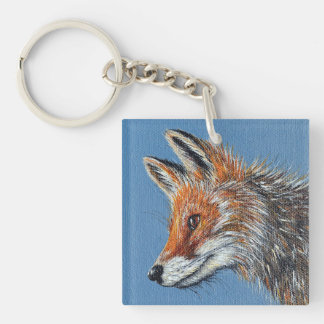 Porte-clefs Peinture de renard