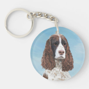 Porte-clefs Peinture espagnole Springer anglaise Peinture orig