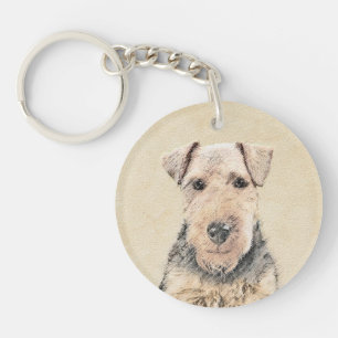 Porte-clefs Peinture galloise Terrier - Cute Original Chien Ar