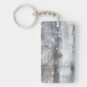 Porte-clefs Peinture gris contemporaine