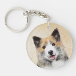 Porte-clefs Peinture islandaise pour chien de mer - Art origin