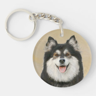 Porte-clefs Peinture Lapphund Finlandaise - Joli art original