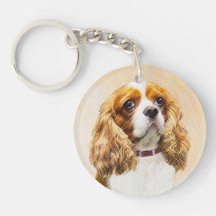 Porte-clefs Peinture originale Cavalier King Charles Spaniel