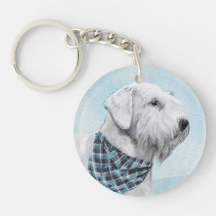 Porte-clefs Peinture Sealyham Terrier - Cute Original Chien Ar