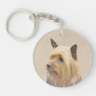 Porte-clefs Peinture Silky Terrier - Cute Original Chien Art
