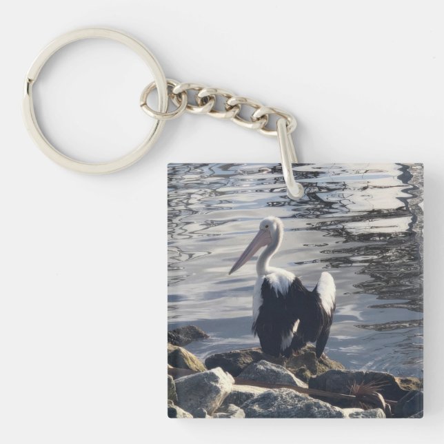 Porte-clefs Pélican blanc (Devant)