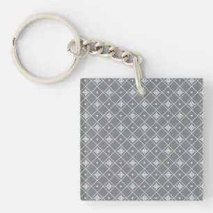 Porte-clefs Pendentif croix géométrique