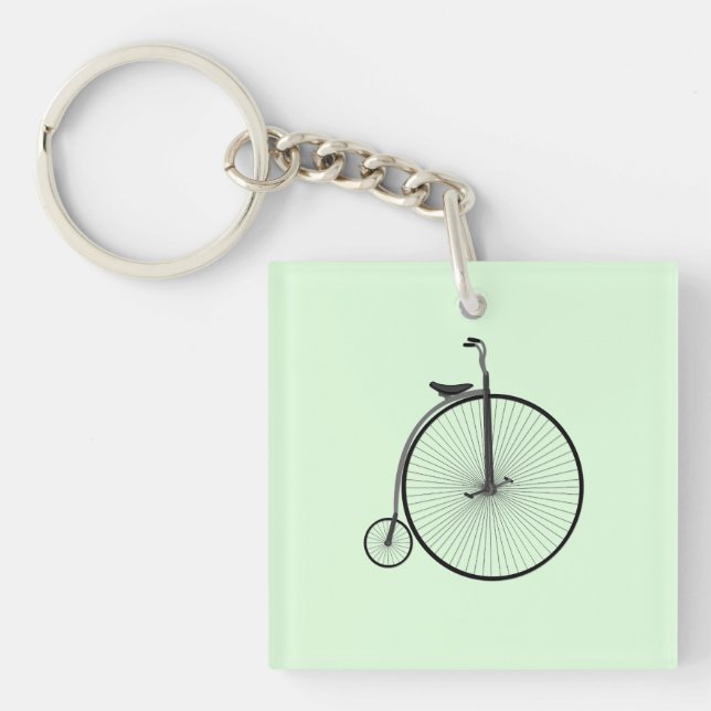 Porte-clefs Pénny-Farthing bicyclette ancienne à grande roue e (Devant)