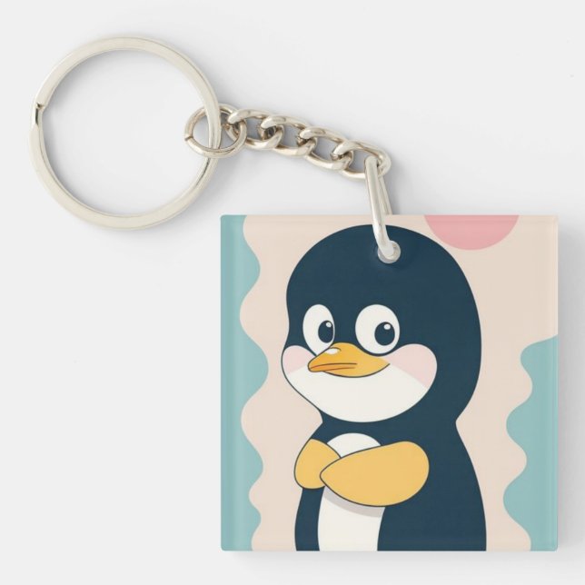 Porte-clefs Penquin adorable (Devant)