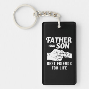 Porte-clefs Père Fils Amis Fist Bump Chemise Père Jour