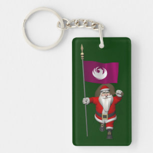 Porte-clefs Père Noël Avec Ensigne De Phoenix