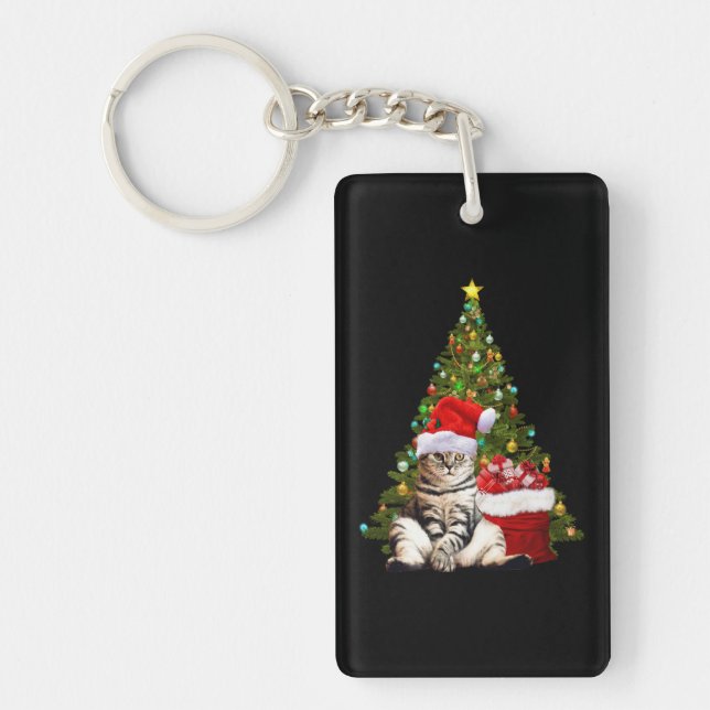 Porte-clefs Père Noël Cat (Devant)