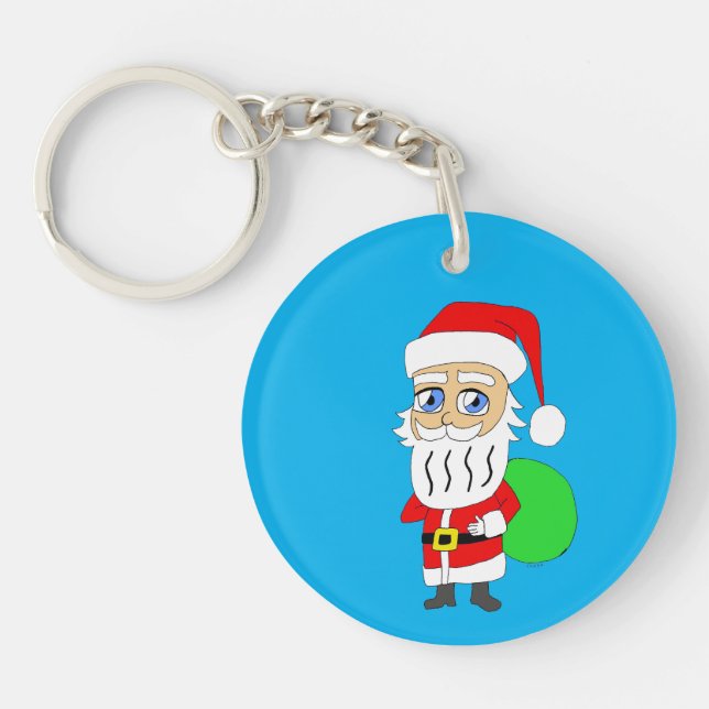 Porte-clefs Père Noël Chibi     (Devant)