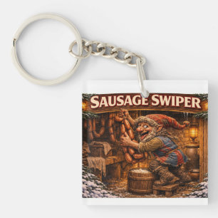 Porte-clefs Père Noël islandais voleur de saucisses 
