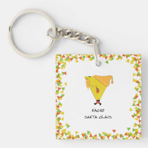 Porte-clefs Père Noël Nacho avec des Chips