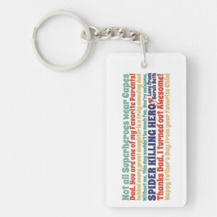 Porte-clefs Père Papa Drôle Cite Des Voeux De Fille